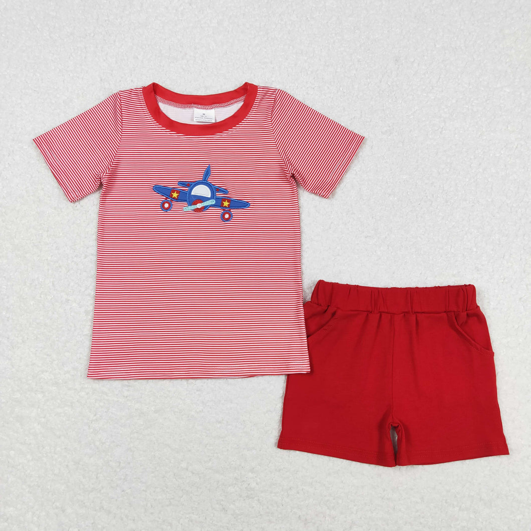 Baby Boys Plane Sibling Brother Rompers Outfits Clothes Sets