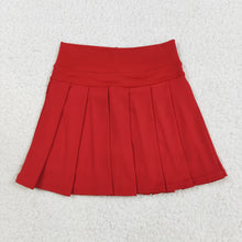 Load image into Gallery viewer, Baby Girls Red Yoga Skorts Bottom Pleated Skirts
