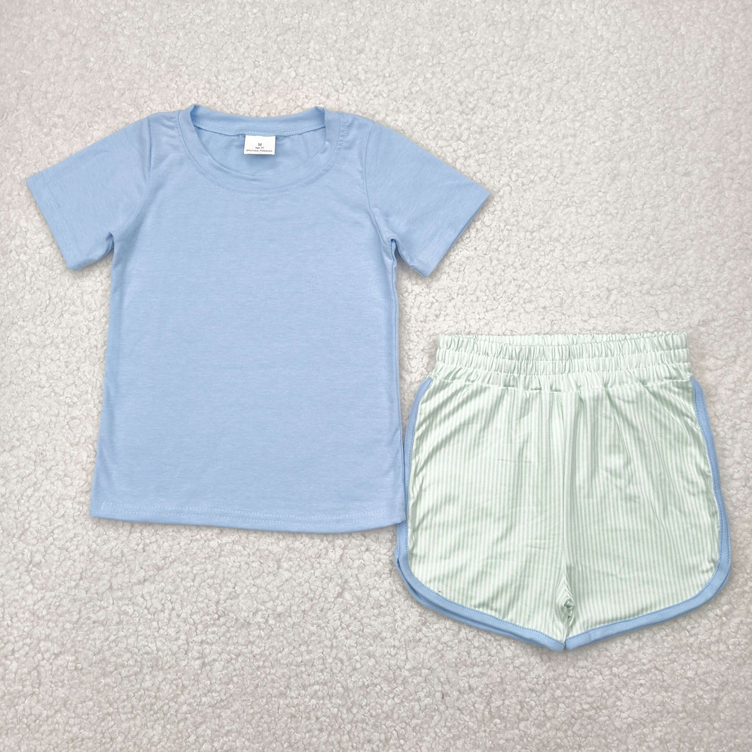 Baby Boys Lavender Short Sleeves Top Short Set
