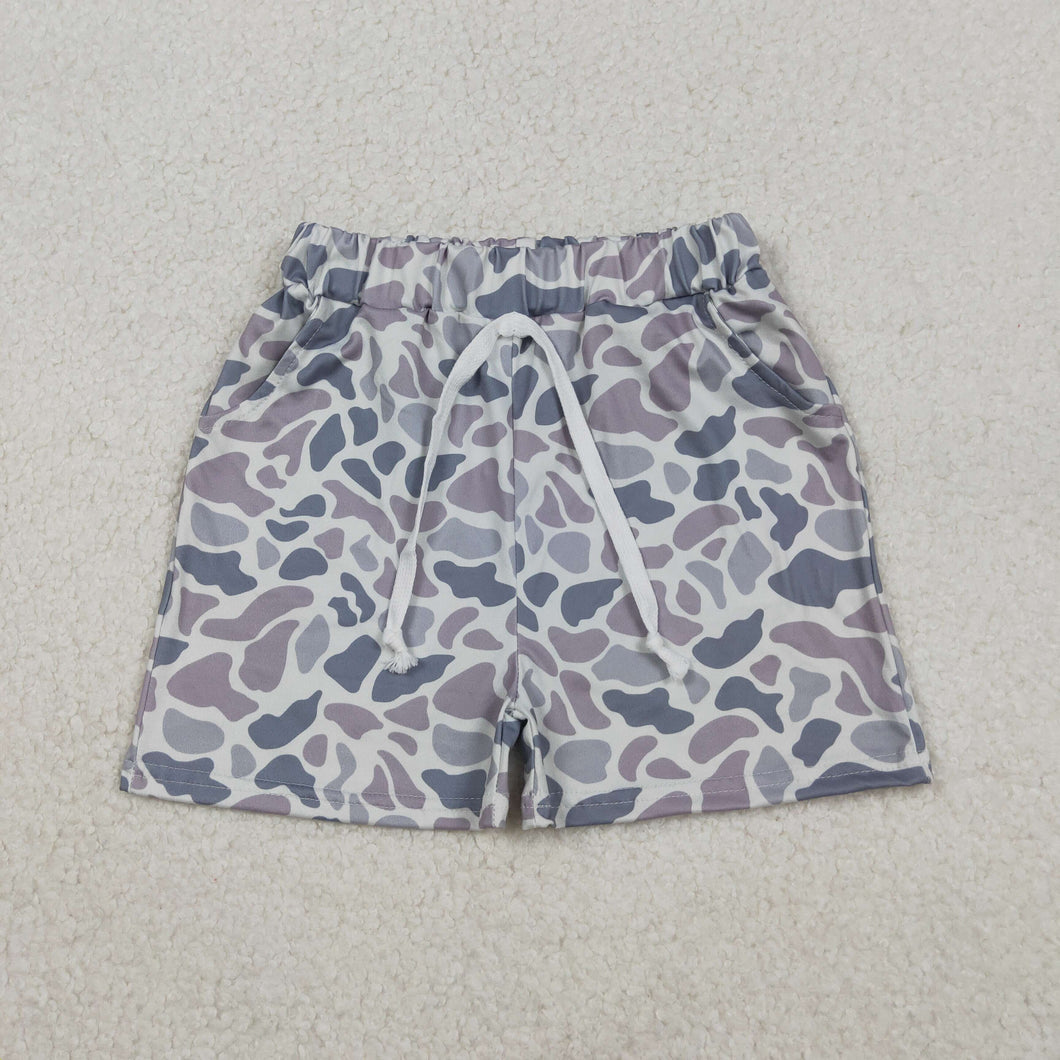 Baby Boys Grey Camo Southern Shorts Bottoms