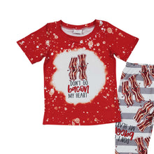 Load image into Gallery viewer, Baby Boys Red Cute Short Sleeve Tee Shirts Joggers Pajamas Clothes Sets
