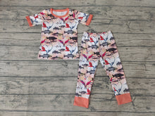 Load image into Gallery viewer, Baby Boys fishing orange pajamas sets
