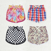 Load image into Gallery viewer, Sibling 4 Colors Baby Girls Summer Camo Plaid Shorts Bottoms
