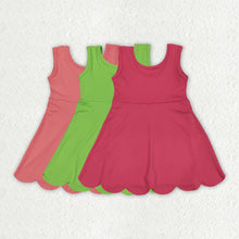 Load image into Gallery viewer, Sibling Baby Girls Colorful Sleeveless Yoga Active Knee Length Dresses
