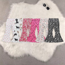 Load image into Gallery viewer, Sibling Baby Girls Western Bell Bottom Denim Jeans Pants
