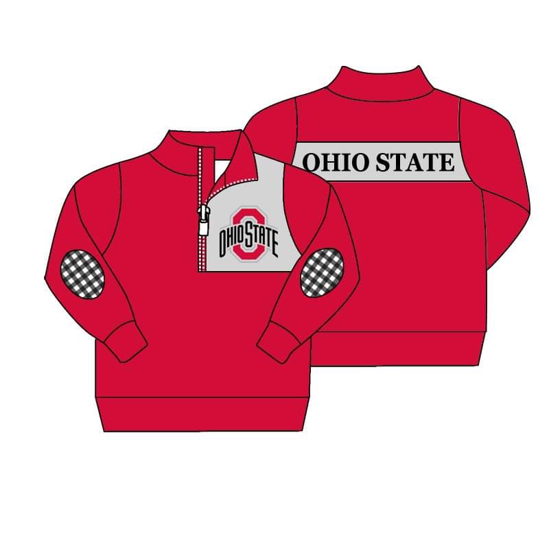 Baby Boys Red Team Long sleeve Pullover shirts preorder