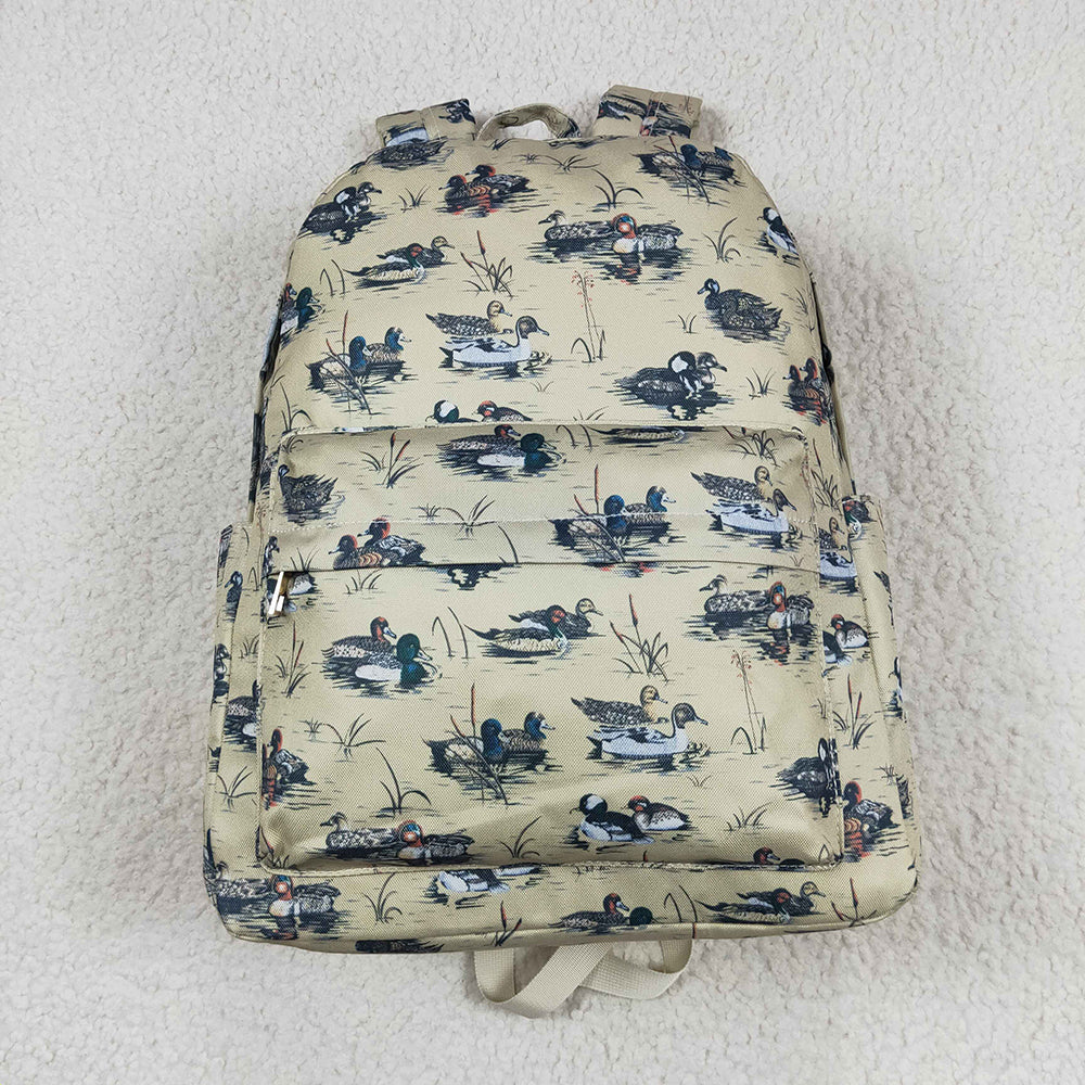 Baby Kids Ducks Hunting Sibling Backpack Back Bags AIER1