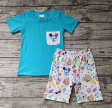 Load image into Gallery viewer, Baby boy cartoon pocket shorts sets
