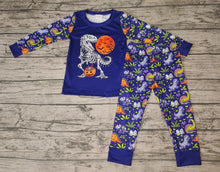 Load image into Gallery viewer, Halloween baby boys dinosaur holiday pajamas
