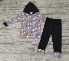 Load image into Gallery viewer, Baby boys fall cow pumpkin hooded pants sets
