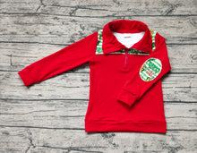 Load image into Gallery viewer, Baby Boys Christmas Green Face Zip Pullovers Tops
