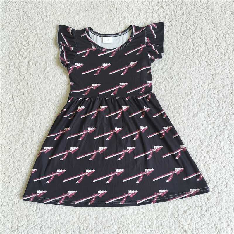 Baby girls arrow pearl dresses 230531