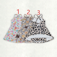 Load image into Gallery viewer, Sibling 3 Colors Baby Girls Colorful Leopard Shorts Yoga Active Knee Length Dresses Set
