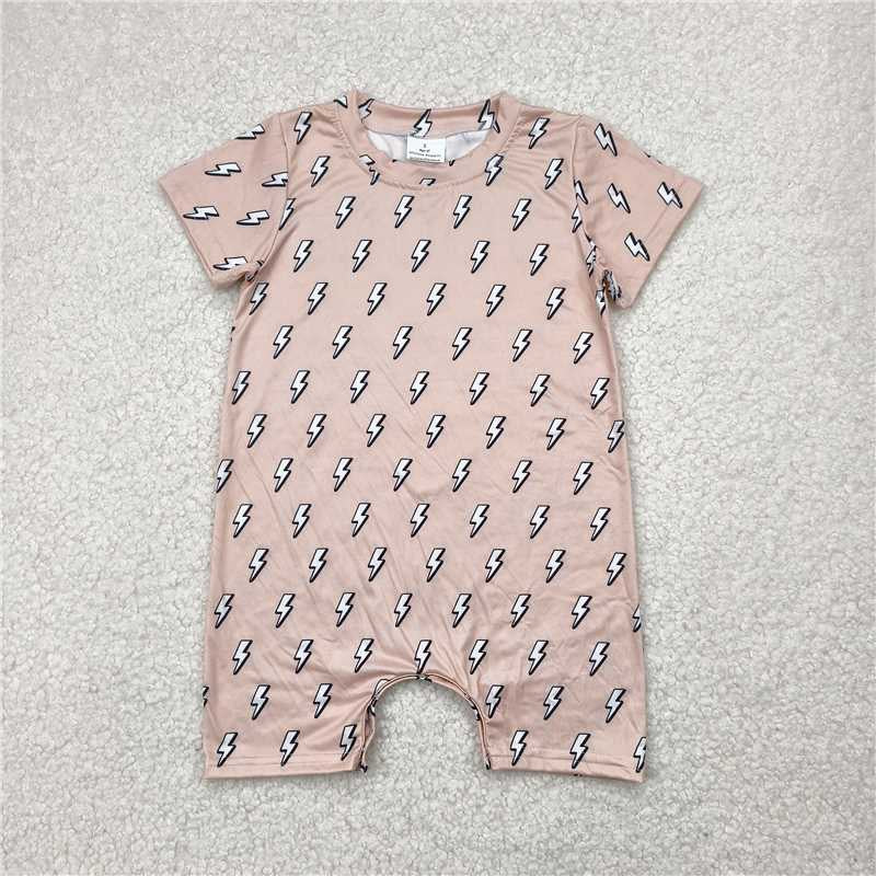 Baby Boys western lightening Short Sleeve Rompers 250502