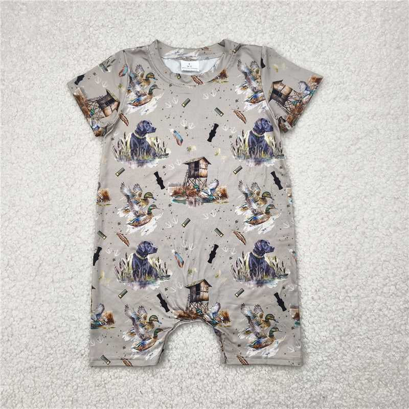 Baby Boys southern mallard ducks Short Sleeve Rompers 250502
