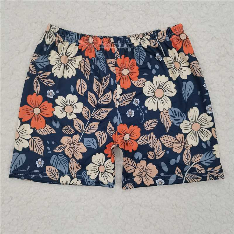 Baby Girls Fall Flowers Shorts Bottoms 20250528