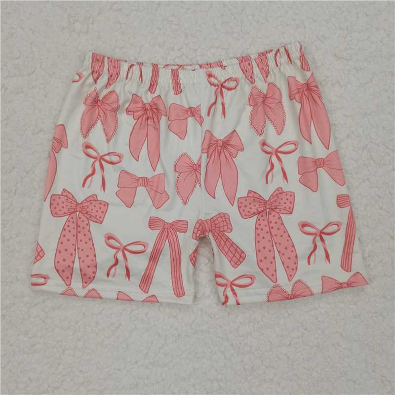 Baby Girls Pink Bows Shorts Bottoms 20250528