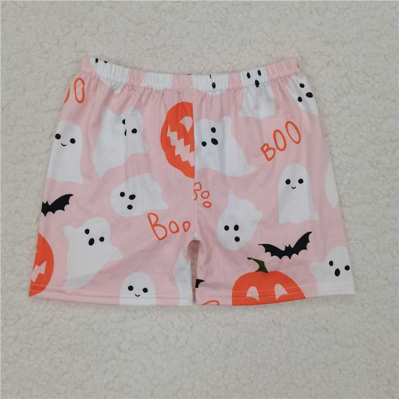 Baby Girls Pumpkins Ghost Shorts Bottoms 20250528