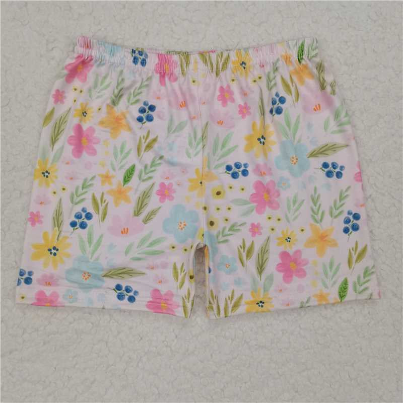 Baby Girls Colorful Flowers Shorts Bottoms 20250528