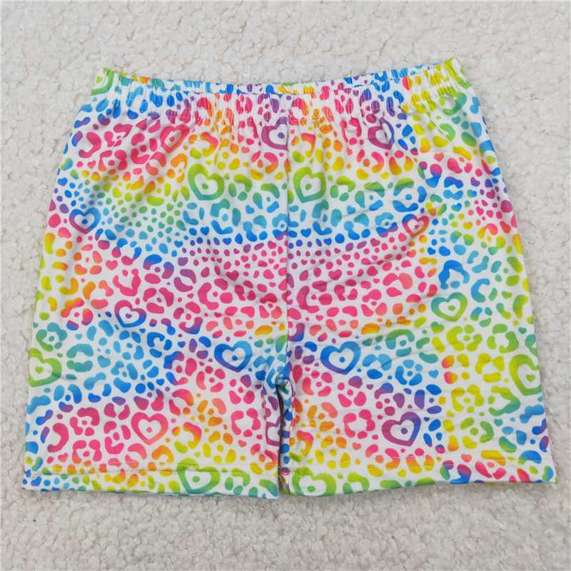 Baby girls leopard colorful Shorts Bottoms 20250613