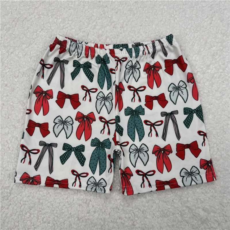 Baby Kids Chrsitmas girls bows Shorts Bottoms 20250613