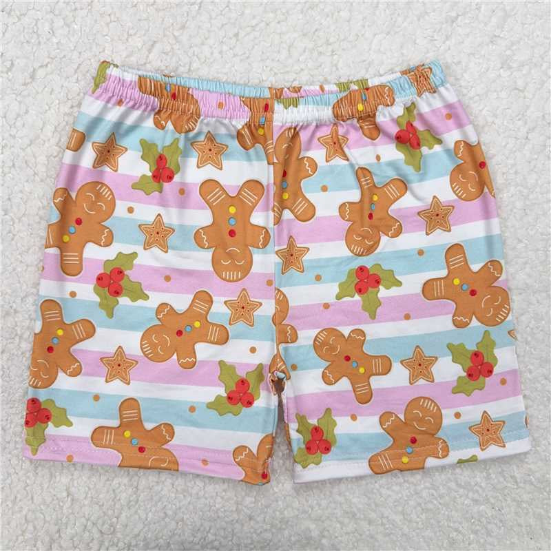 Baby Girls Christmas Gingerbread Shorts Bottoms 20250613