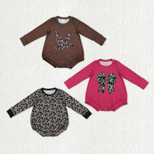 Load image into Gallery viewer, Sibling Baby Boys Girls Camo Bows Ducks Southern Hunting Rompers
