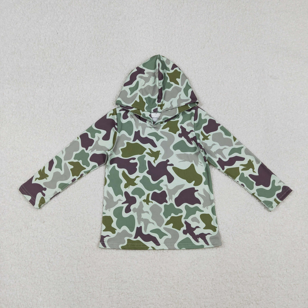 Baby Boys Green Ducks Camo Hanting Hoodies Top