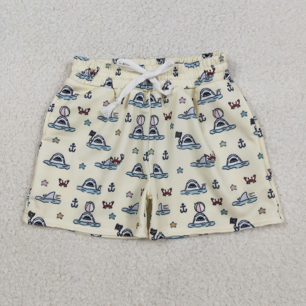 Baby Boys Sea Starfishes Crabs Swimming Trunks Bottom