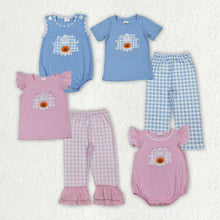 Load image into Gallery viewer, Sibling Baby Boys Girls Embroidery Ghost Pumpkins Pants Halloween Clothes Sets Rompers
