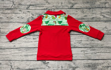 Load image into Gallery viewer, Baby Boys Christmas Green Face Zip Pullovers Tops
