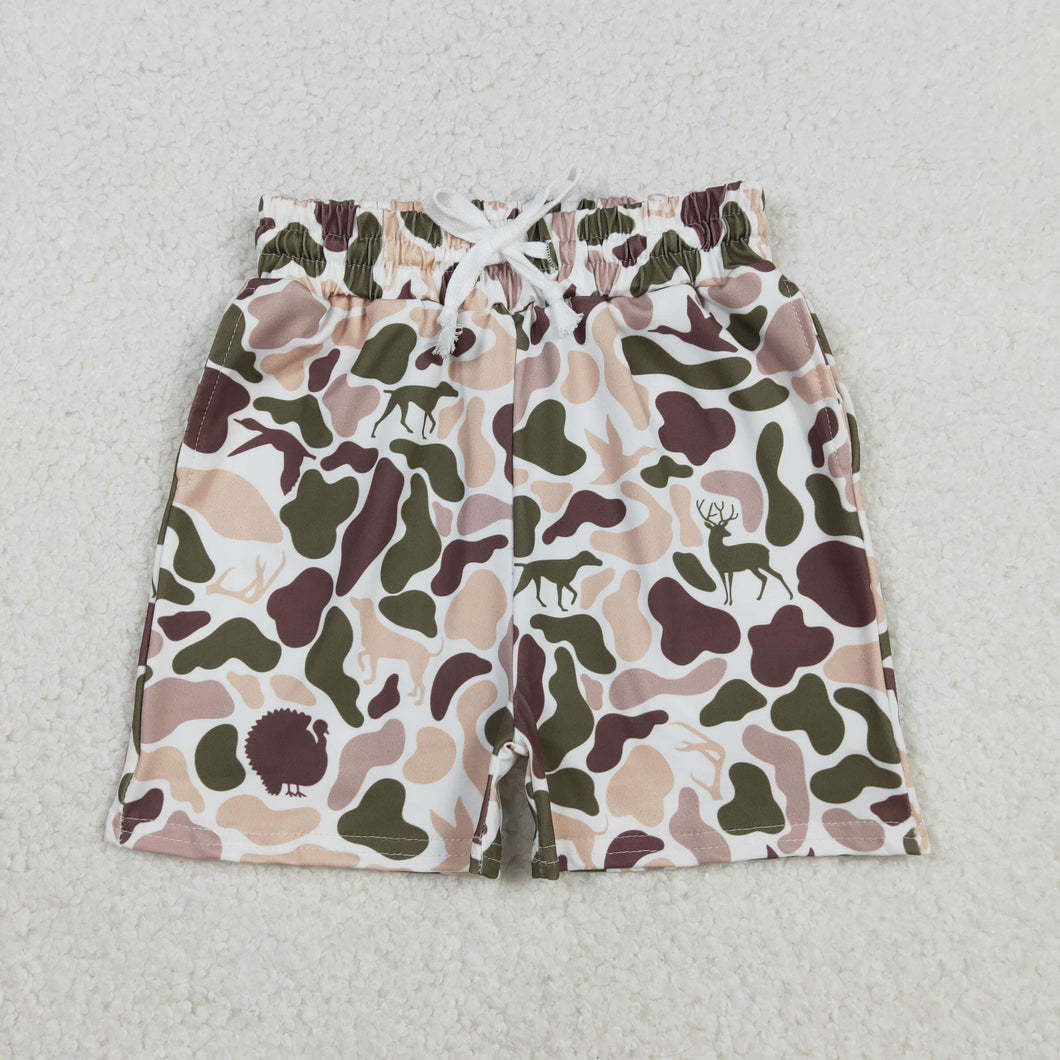 Baby Boys Southern Hunting Ducks Deer Camo Pockets Shorts Bottom