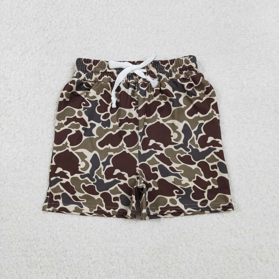 Baby Boys Southern Dark Khaki Camo Pockets Shorts Bottom