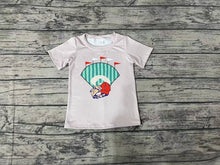 Load image into Gallery viewer, Baby Boys Grey Baseball Short Sleeve Tee Shirts Tops
