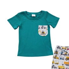 Load image into Gallery viewer, Baby Boys Tractor Pockets Shorts Sets
