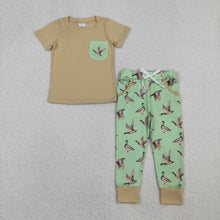 Load image into Gallery viewer, Baby Boys Short Sleeve Shirts Top Pockets Legging Pants Southern Hunting Clothes Sets
