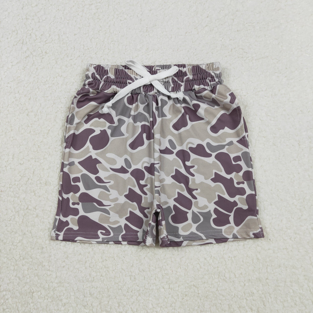 Baby Boys Southern Dark Khaki Camo Pockets Shorts Bottom