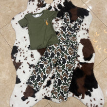Load image into Gallery viewer, Baby Boys Deer Shirts Camouflage Denim Overall 2pcs Clothes Sets
