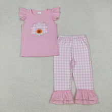 Load image into Gallery viewer, Sibling Baby Boys Girls Embroidery Ghost Pumpkins Pants Halloween Clothes Sets Rompers
