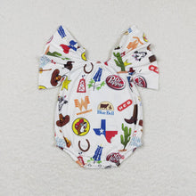 Load image into Gallery viewer, Baby Boys Western Sibling Sister Texas Rompers Dresses Outfits Sets
