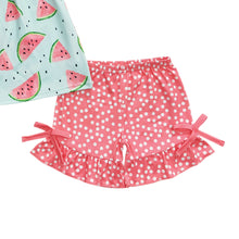 Load image into Gallery viewer, Pink watermelon dots ruffles Shorts sets
