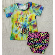 Load image into Gallery viewer, Colorful tie-dyed leopard Size bummie set
