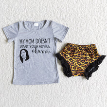 Load image into Gallery viewer, Letter leopard bummie set
