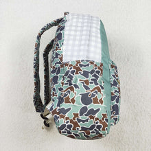 Load image into Gallery viewer, Baby Kids Boys Camo Ducks Backpack Zip Back Bags
