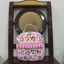 Load image into Gallery viewer, Baby Girls Pink Leopard Ruffle School Bags Lunch Boxes
