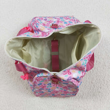 Load image into Gallery viewer, Pink Leopard Bows Gym Duffels Weekend Bags
