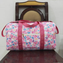 Load image into Gallery viewer, Pink Leopard Bows Gym Duffels Weekend Bags
