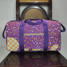 Load image into Gallery viewer, Purple Ice Cream Drip Zipper Gym Bags
