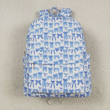 Load image into Gallery viewer, Two Colors Sibling Baby Girls Pink Blue Bows Backpacks Bags
