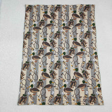 Load image into Gallery viewer, Baby Kids Green Ducks Calls Southern Hunting Minky Blankets
